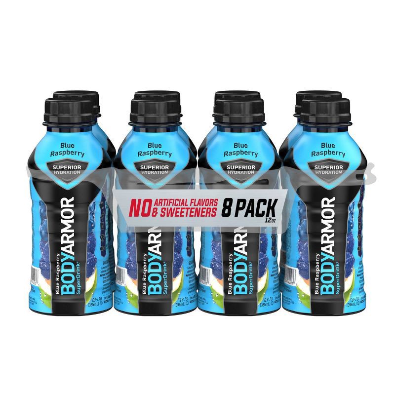 slide 1 of 8, BODYARMOR Blue Raspberry Sports Drink - 8pk/12 fl oz Bottles, 8 ct; 12 fl oz