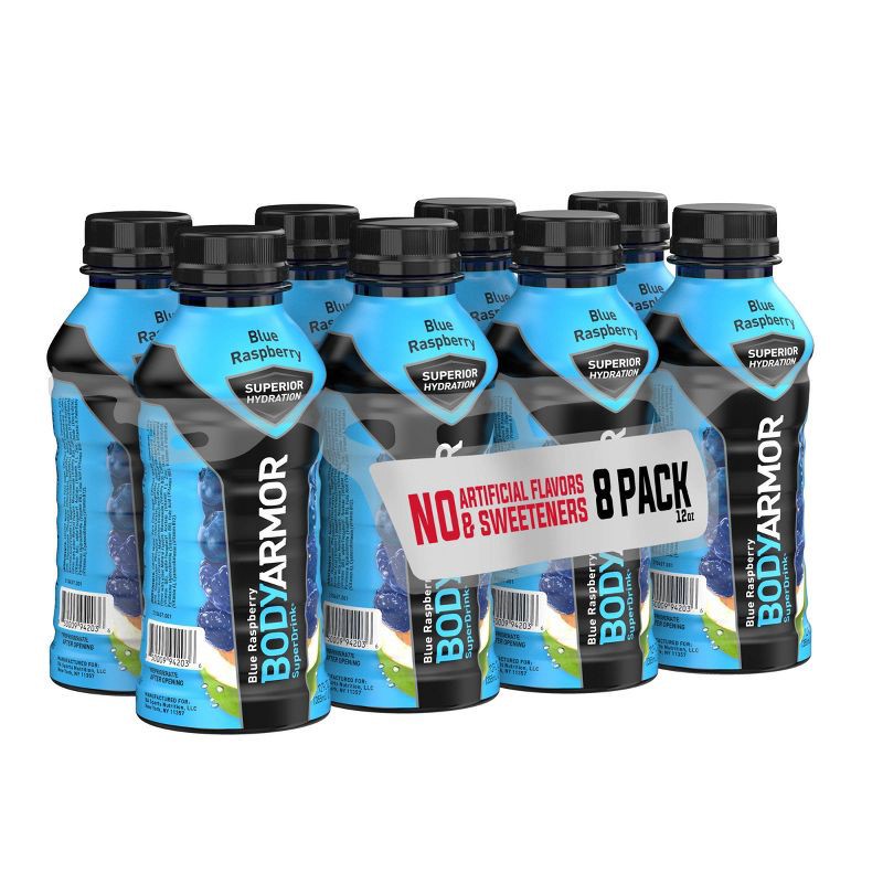 slide 6 of 8, BODYARMOR Blue Raspberry Sports Drink - 8pk/12 fl oz Bottles, 8 ct; 12 fl oz