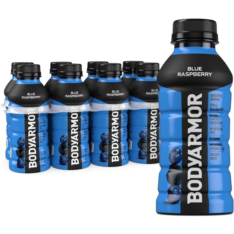 slide 1 of 7, BODYARMOR Blue Raspberry Sports Drink - 8pk/12 fl oz Bottles, 8 ct; 12 fl oz