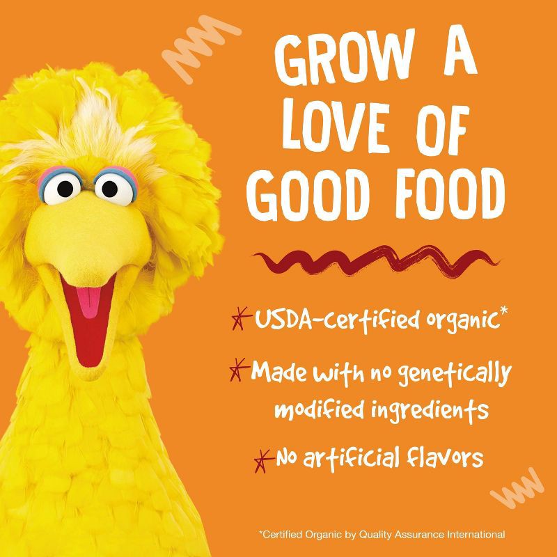 slide 5 of 10, Earth's Best Organic Veggie Cheddar Puffs Baby & Toddler Snacks Sesame Street - 1.55oz, 1.55 oz