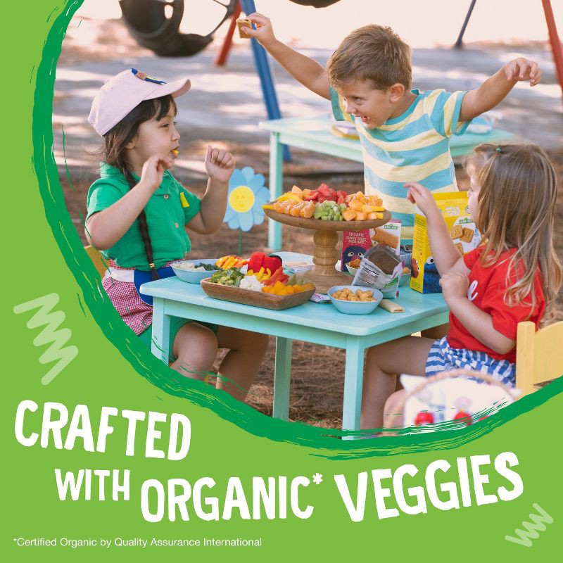 slide 4 of 10, Earth's Best Organic Veggie Puffs Baby Snacks Baby & Toddler Snacks Sesame Street - 1.55oz, 1.55 oz