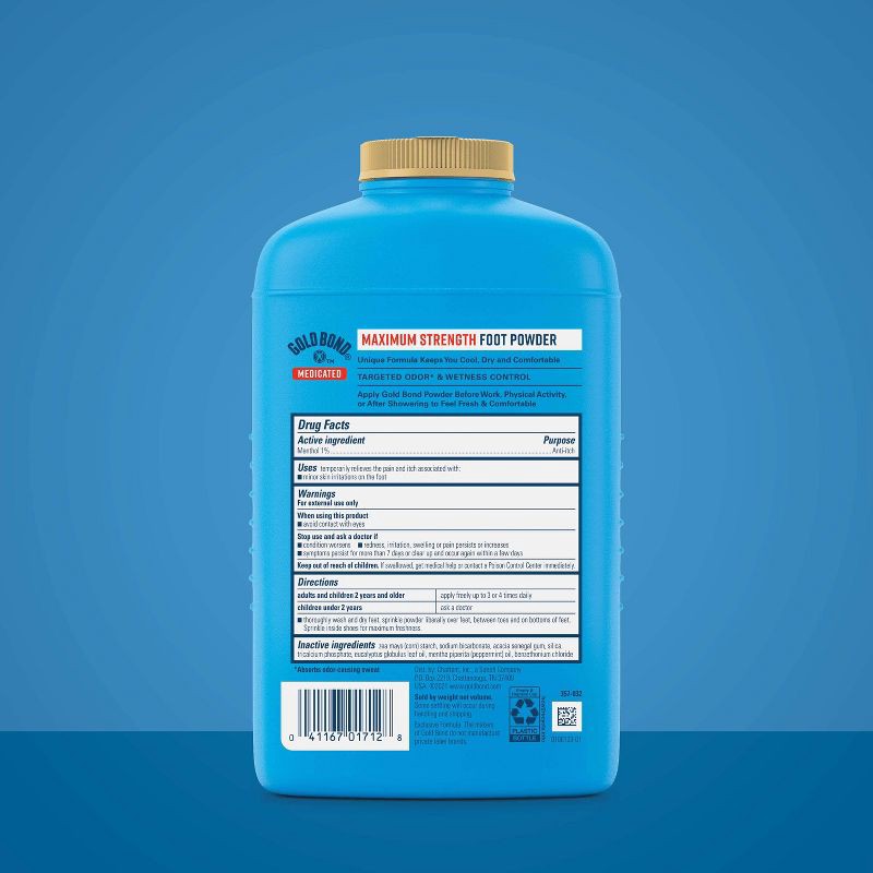 slide 2 of 7, Gold Bond Medicated Foot Powder - 10oz, 10 oz