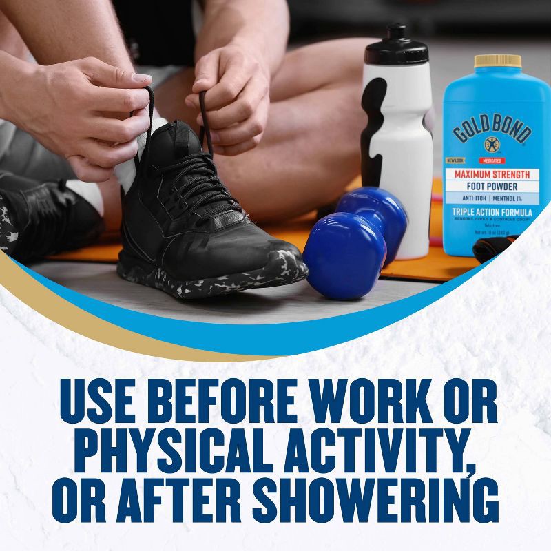 slide 7 of 7, Gold Bond Medicated Foot Powder - 10oz, 10 oz