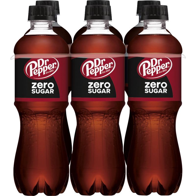 slide 3 of 8, Dr Pepper Zero Sugar Soda - 6pk/16.9 fl oz Bottles, 6 ct; 16.9 fl oz