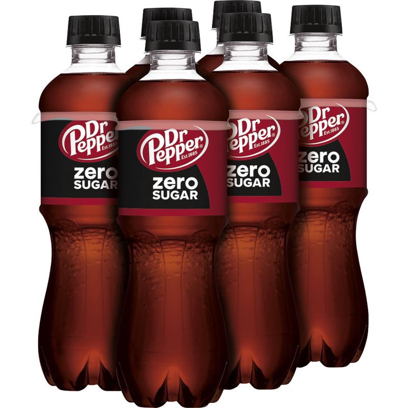 slide 7 of 8, Dr Pepper Zero Sugar Soda - 6pk/16.9 fl oz Bottles, 6 ct; 16.9 fl oz