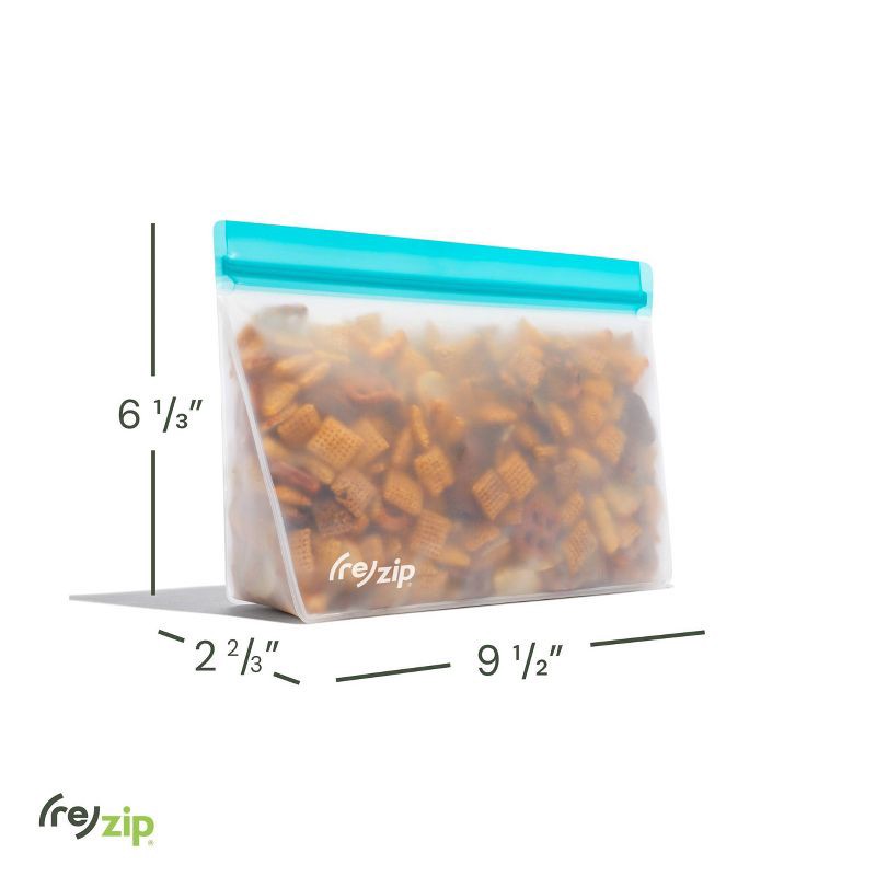 slide 9 of 10, (re)zip Reusable Leakproof Food Storage Stand-Up Quart Bag - 4 Cup (Colors May Vary), 1 ct