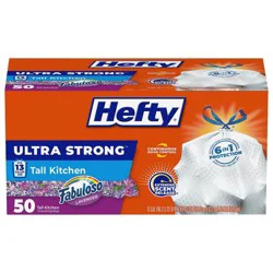Hefty Ultra Strong Fabuloso Tall Kitchen Trash Bags - 13gal/50ct