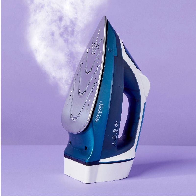 slide 3 of 9, Sunbeam 1600W Retractable Cord Iron, 1 ct