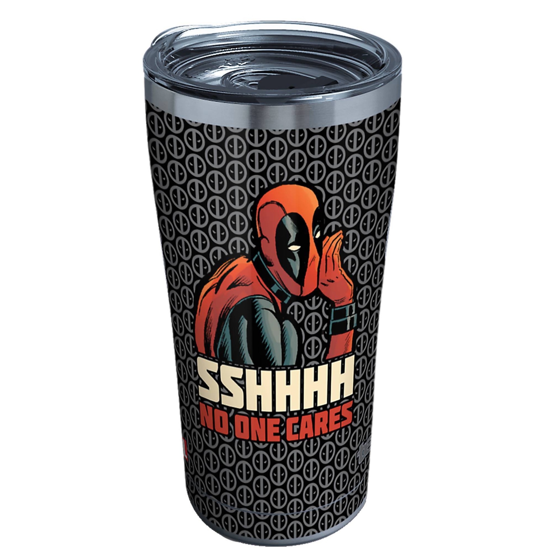 slide 1 of 3, Tervis Deadpool Shh No One Cares Stainless Steel Tumbler with Lid, 20 oz