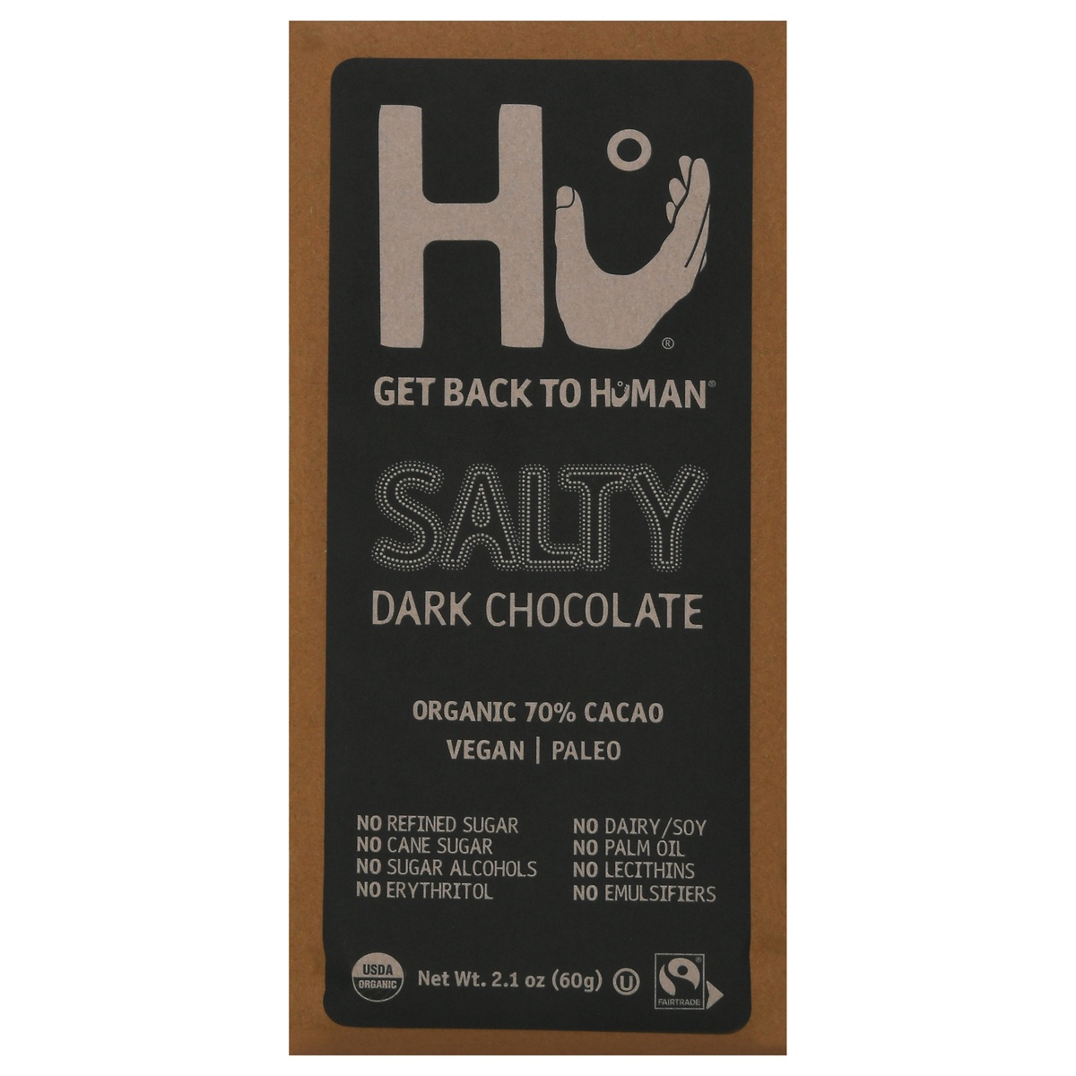 slide 1 of 4, Hu Salty Dark Chocolate Bar, 2.1 oz