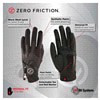 slide 2 of 9, Zero Friction Men's Left Hand Compression-Fit Synthetic Golf Glove Multipack, Universal Fit One Size, One Size