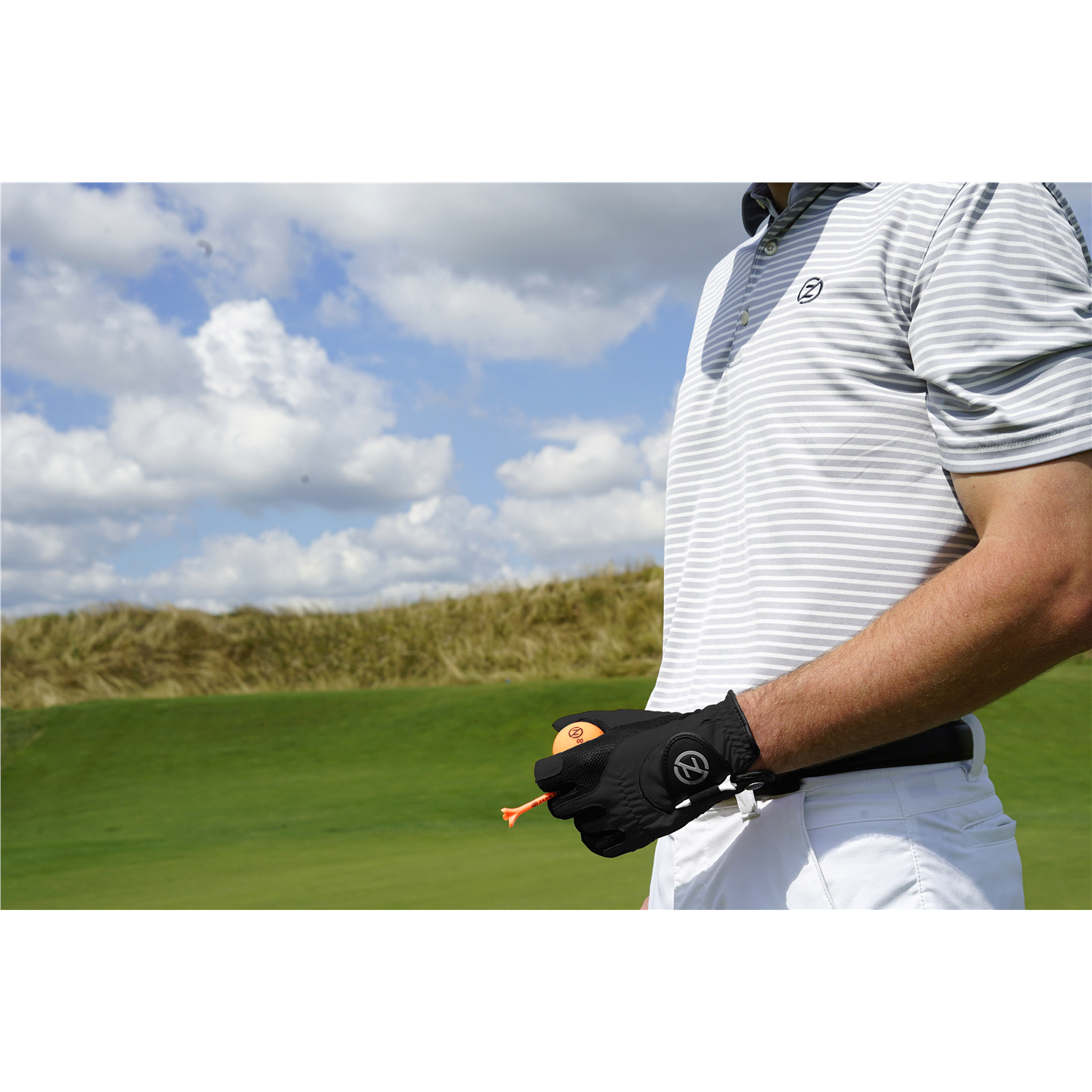 slide 2 of 2, Zero Friction Men's Right Hand Compression-Fit Synthetic Golf Glove Multipack, Universal Fit One Size, One Size
