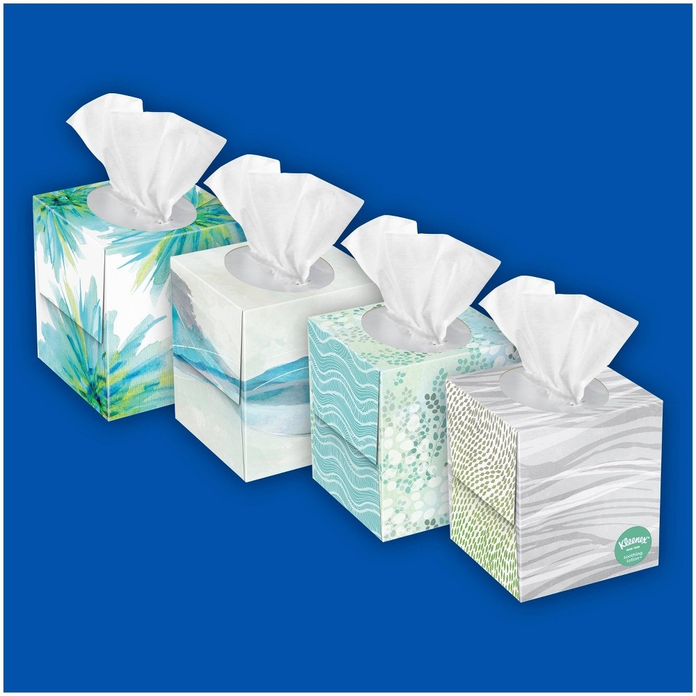 slide 3 of 10, Kleenex Soothing Lotion Facial Tissue - 10pk/45ct, 450 ct