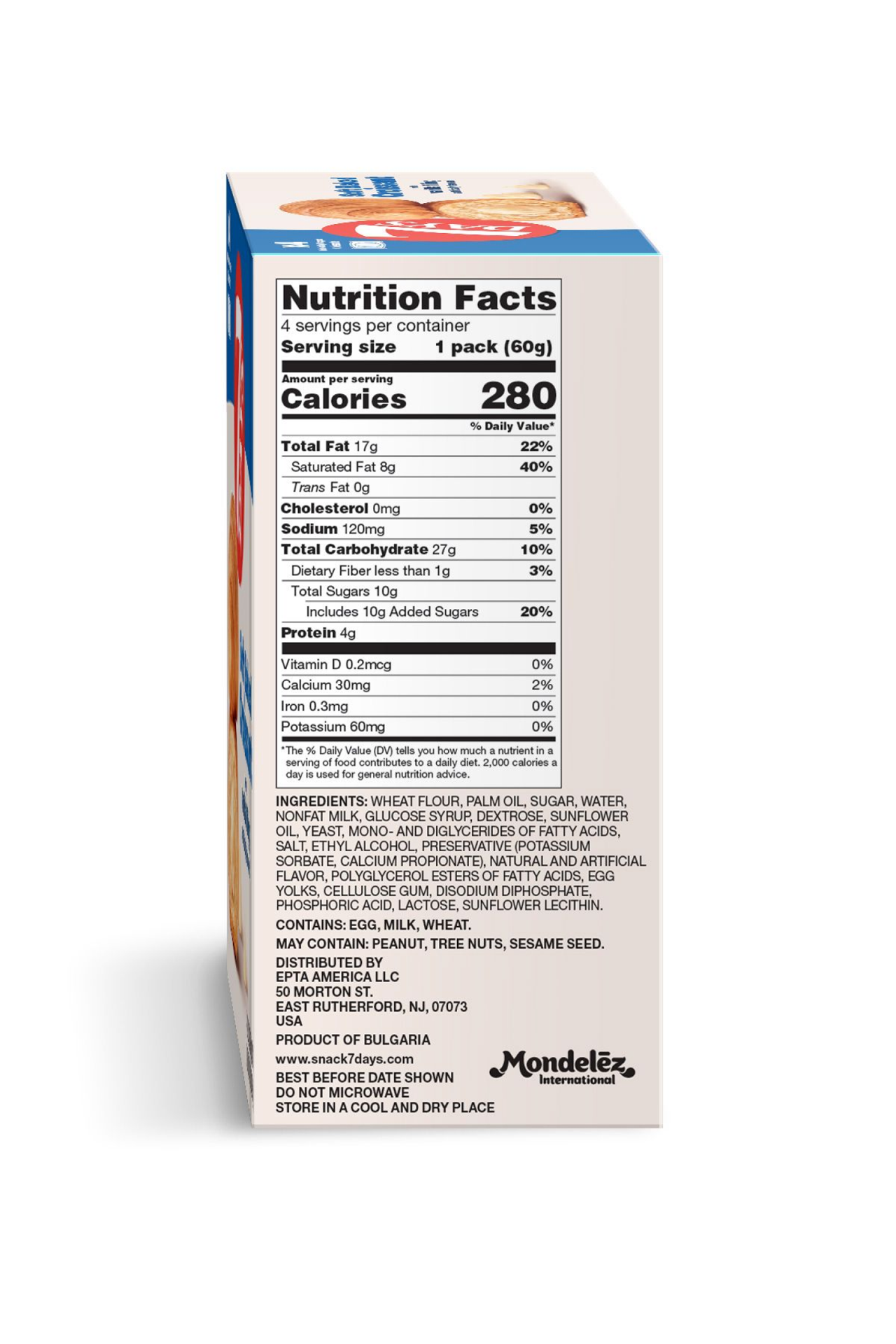 slide 2 of 3, 7 Days Soft Croissants With Vanilla Cream Filling, 4 ct; 2.12 oz