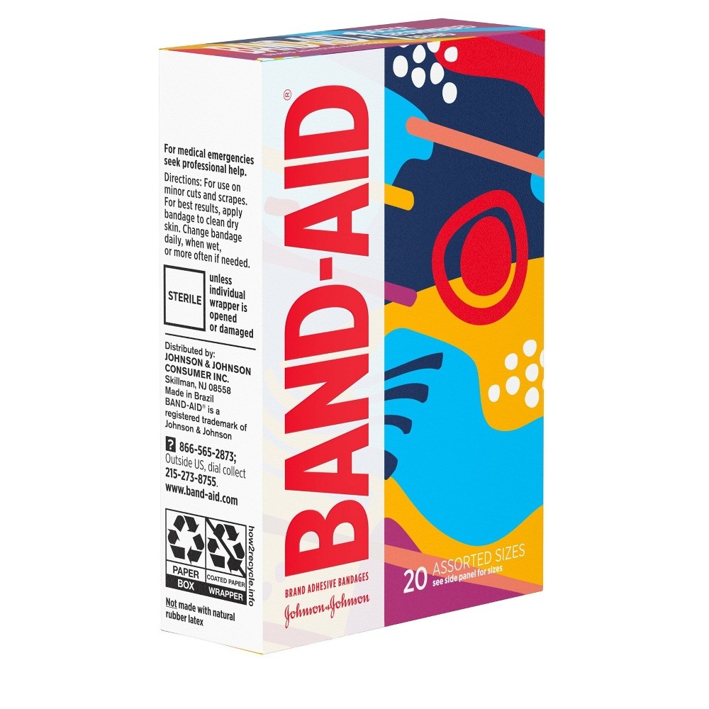 slide 2 of 6, Band-Aid Designer Bandages, 20 ct