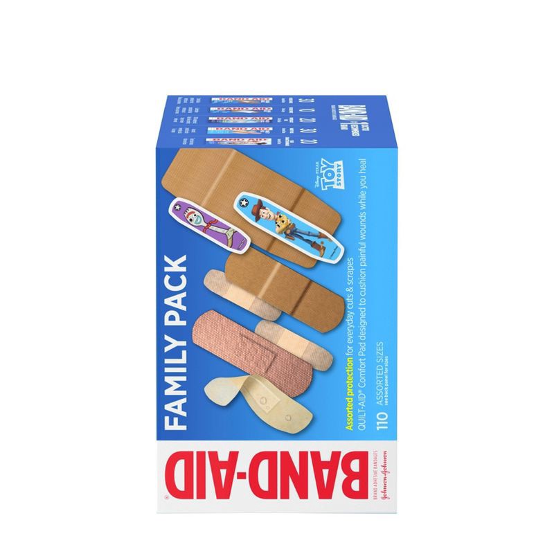 slide 8 of 9, Band-Aid Adhesive Bandages Family Assorted Pack - 110ct, 110 ct