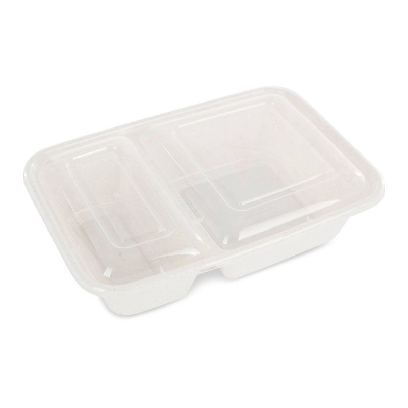 slide 2 of 8, Simply Green Divided Meal Prep Containers - 10pk, 10 ct