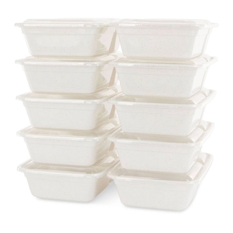 slide 3 of 8, Simply Green Divided Meal Prep Containers - 10pk, 10 ct