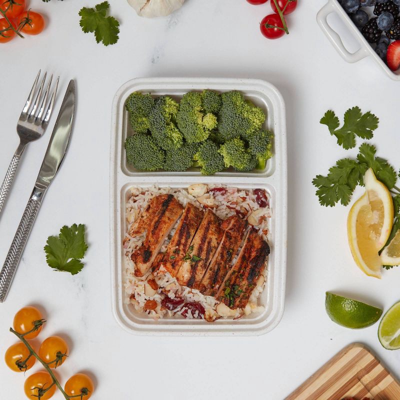 slide 8 of 8, Simply Green Divided Meal Prep Containers - 10pk, 10 ct