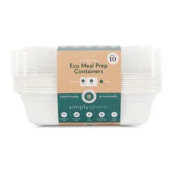 Simply Green Divided Meal Prep Containers - 10pk