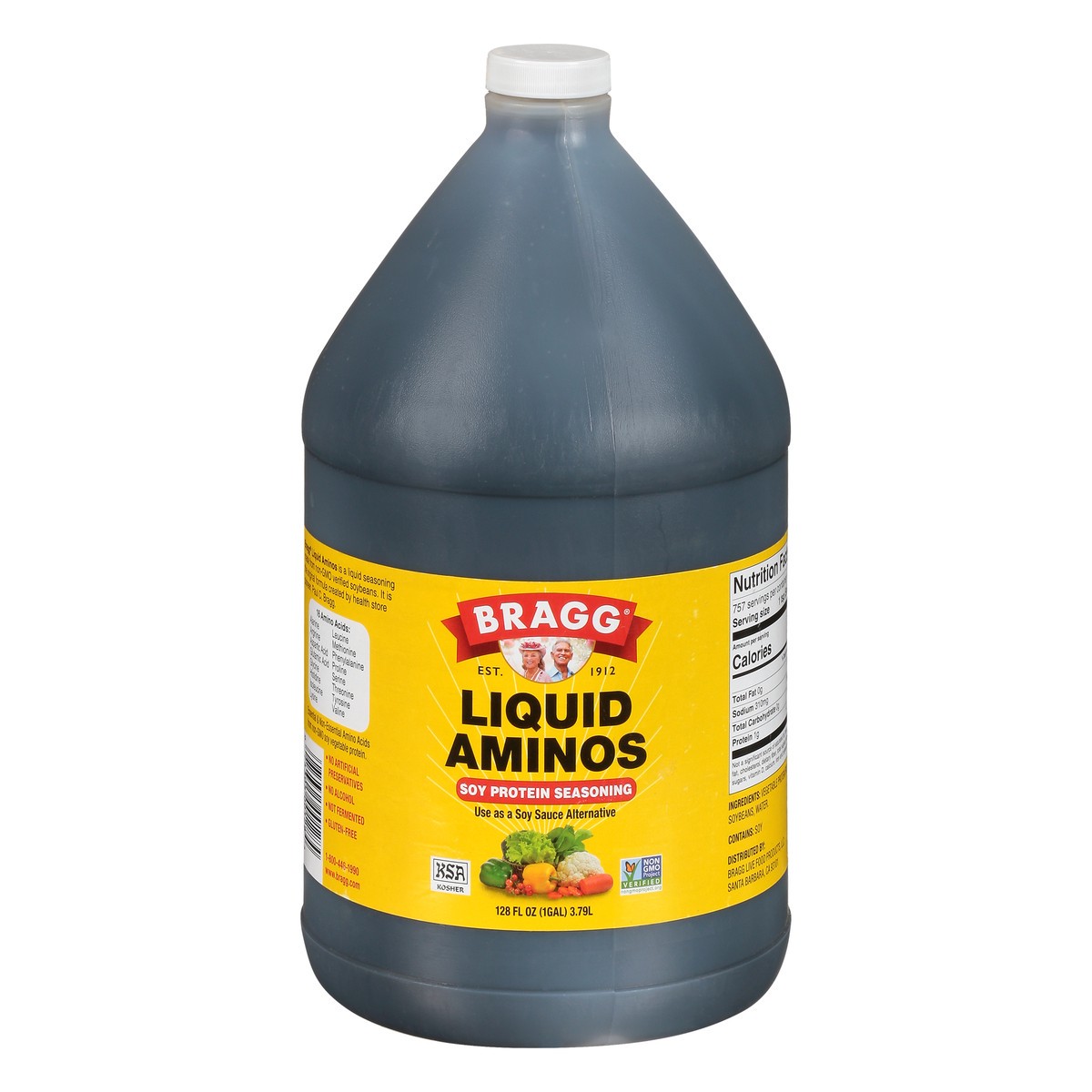 slide 1 of 13, Bragg Liquid Aminos 128 oz, 128 fl oz