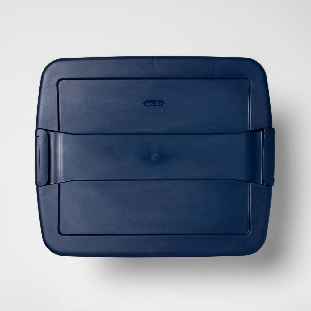slide 4 of 11, Latching Tote Clear Navy - Room Essentials, 66 qt