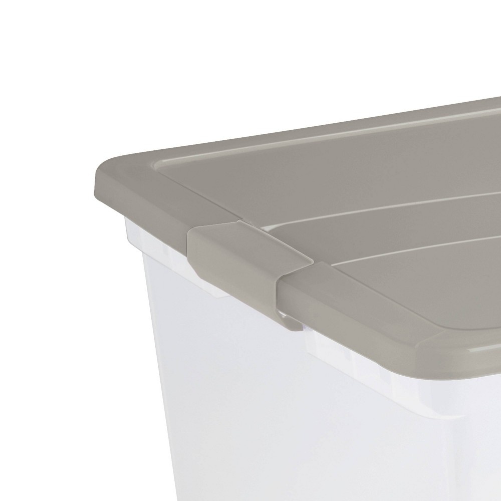 110-Quart Clear Latch Storage Tote