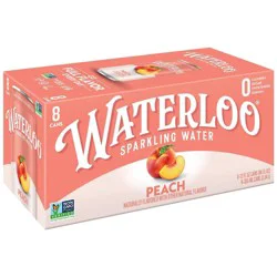 Waterloo Sparkling Water Waterloo Peach Sparkling Water - 8pk/12 fl oz Cans