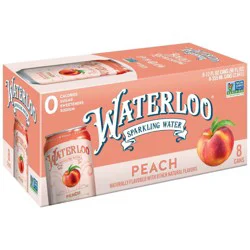 Waterloo Sparkling Water Waterloo Peach Sparkling Water - 8pk/12 fl oz Cans