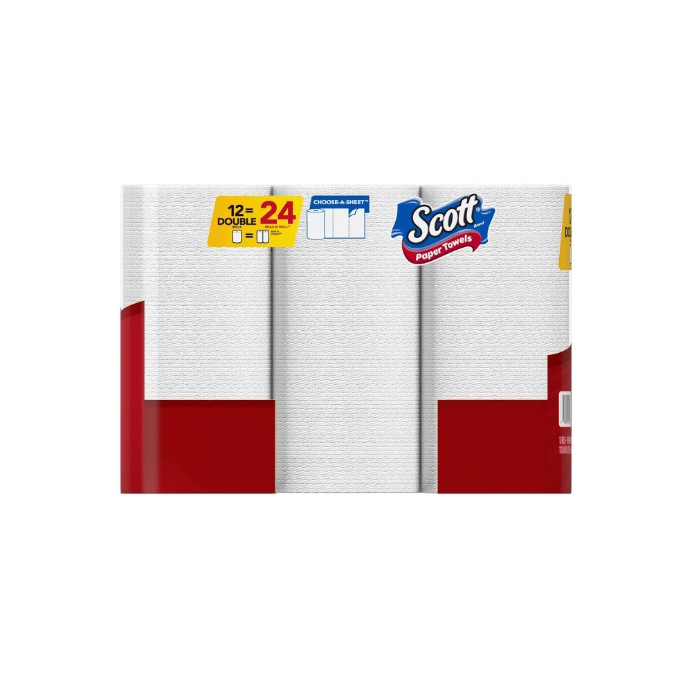 slide 4 of 8, Scott Choose-A-Sheet Paper Towels - 12 Double Rolls, 1 ct