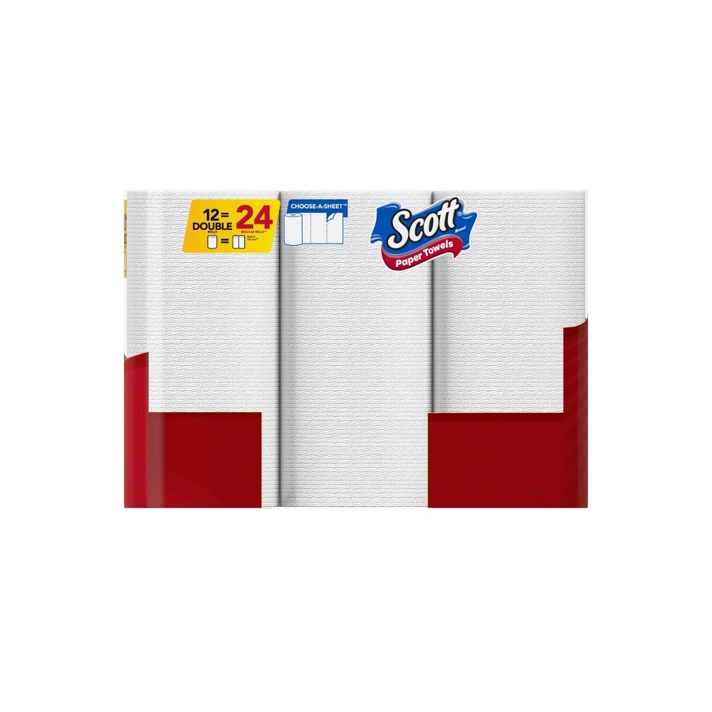 slide 5 of 8, Scott Choose-A-Sheet Paper Towels - 12 Double Rolls, 1 ct