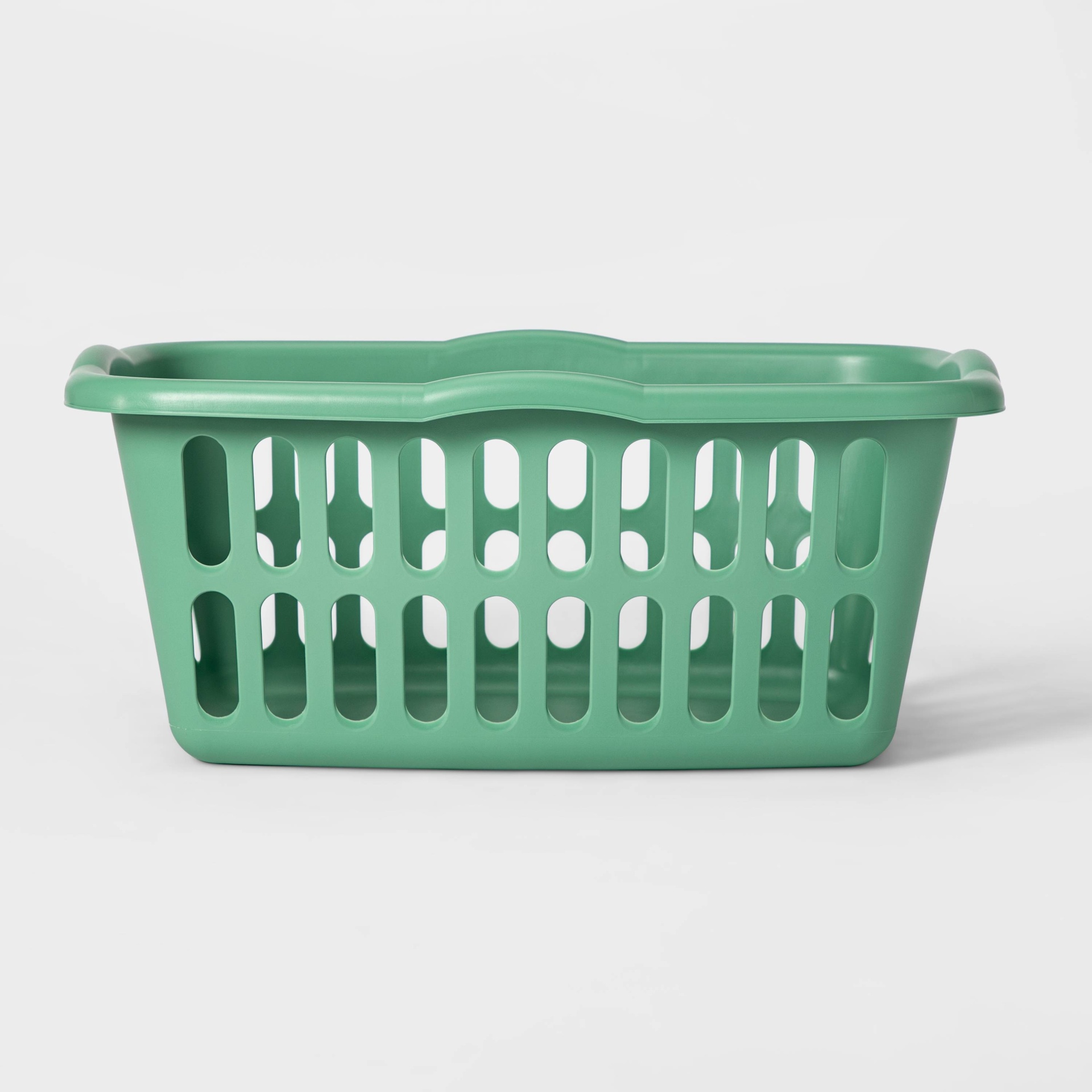 slide 1 of 4, 1.5bu Laundry Basket Green - Room Essentials, 1 ct