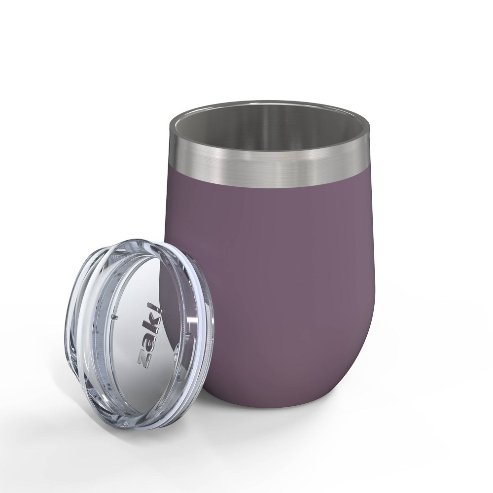 slide 4 of 5, Zak Designs Zak! Designs 11.5oz Double Wall Stainless Steel Wine Tumbler - Purple, 1 ct