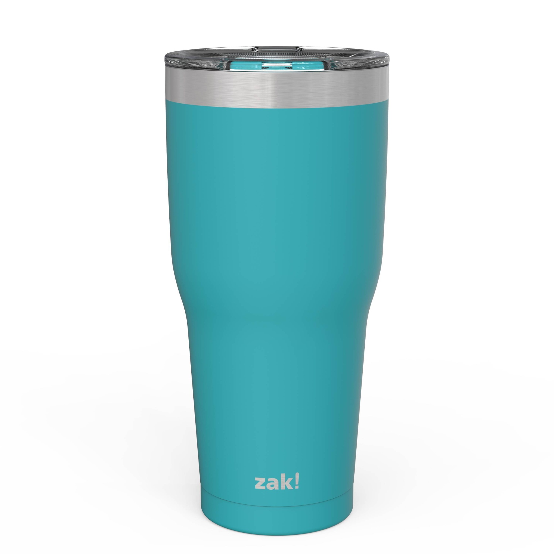 slide 1 of 6, Zak Designs Zak! Designs 30oz Double Wall Stainless Steel Cascadia Tumbler with Contour Lid - Aqua, 1 ct