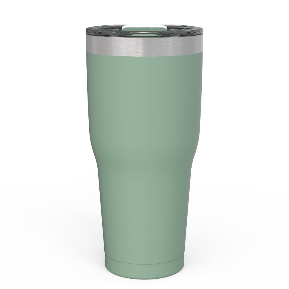 slide 3 of 6, Zak Designs Zak! Designs 30oz Double Wall Stainless Steel Cascadia Tumbler with Contour Lid - Green, 1 ct