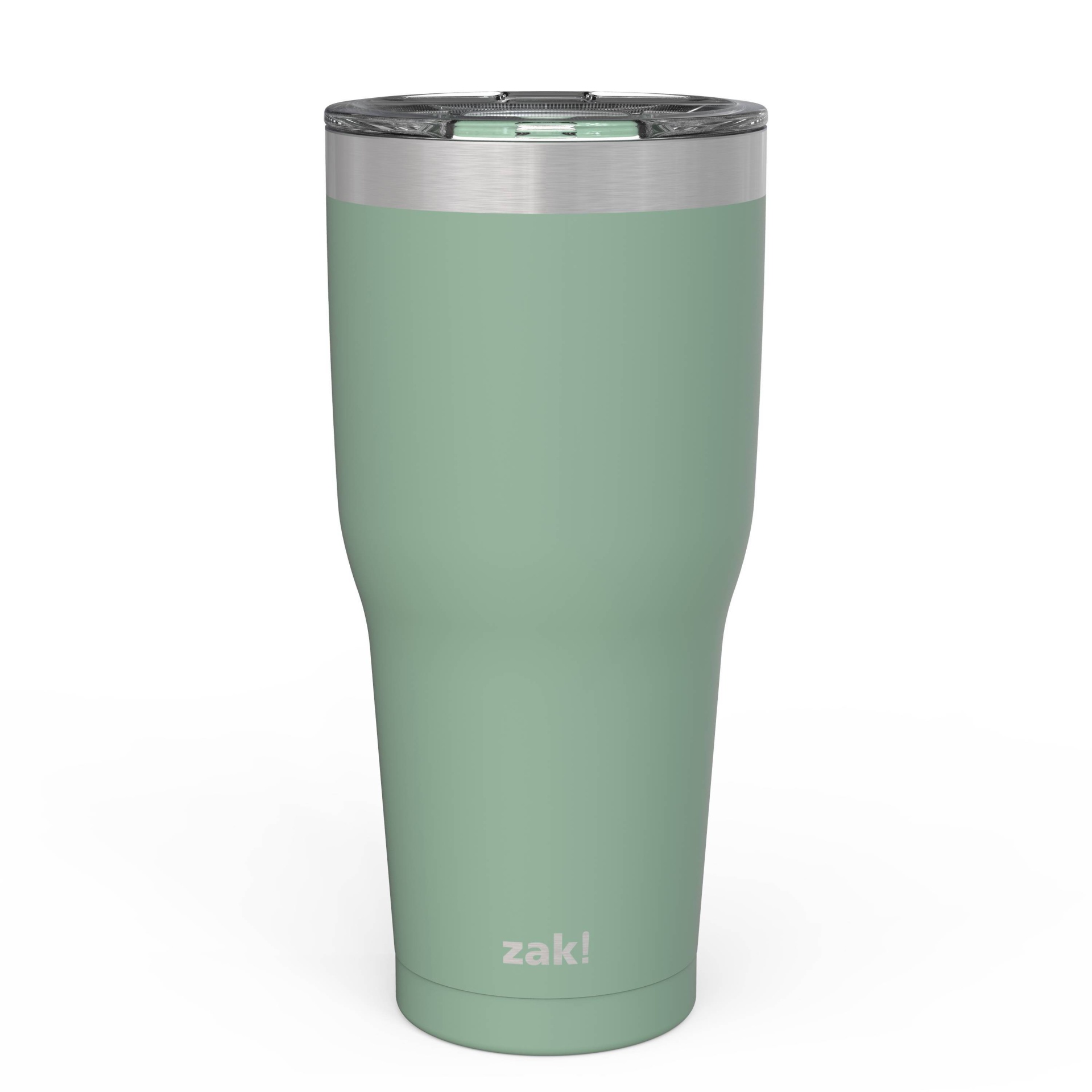 slide 1 of 6, Zak Designs Zak! Designs 30oz Double Wall Stainless Steel Cascadia Tumbler with Contour Lid - Green, 1 ct