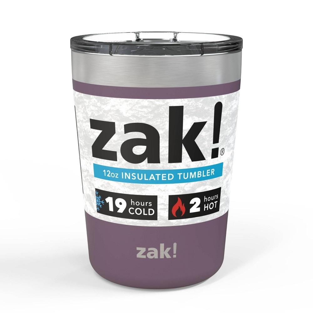 Zak Designs Zak! Designs 12oz Double Wall Stainless Steel Tumbler - Purple  1 ct