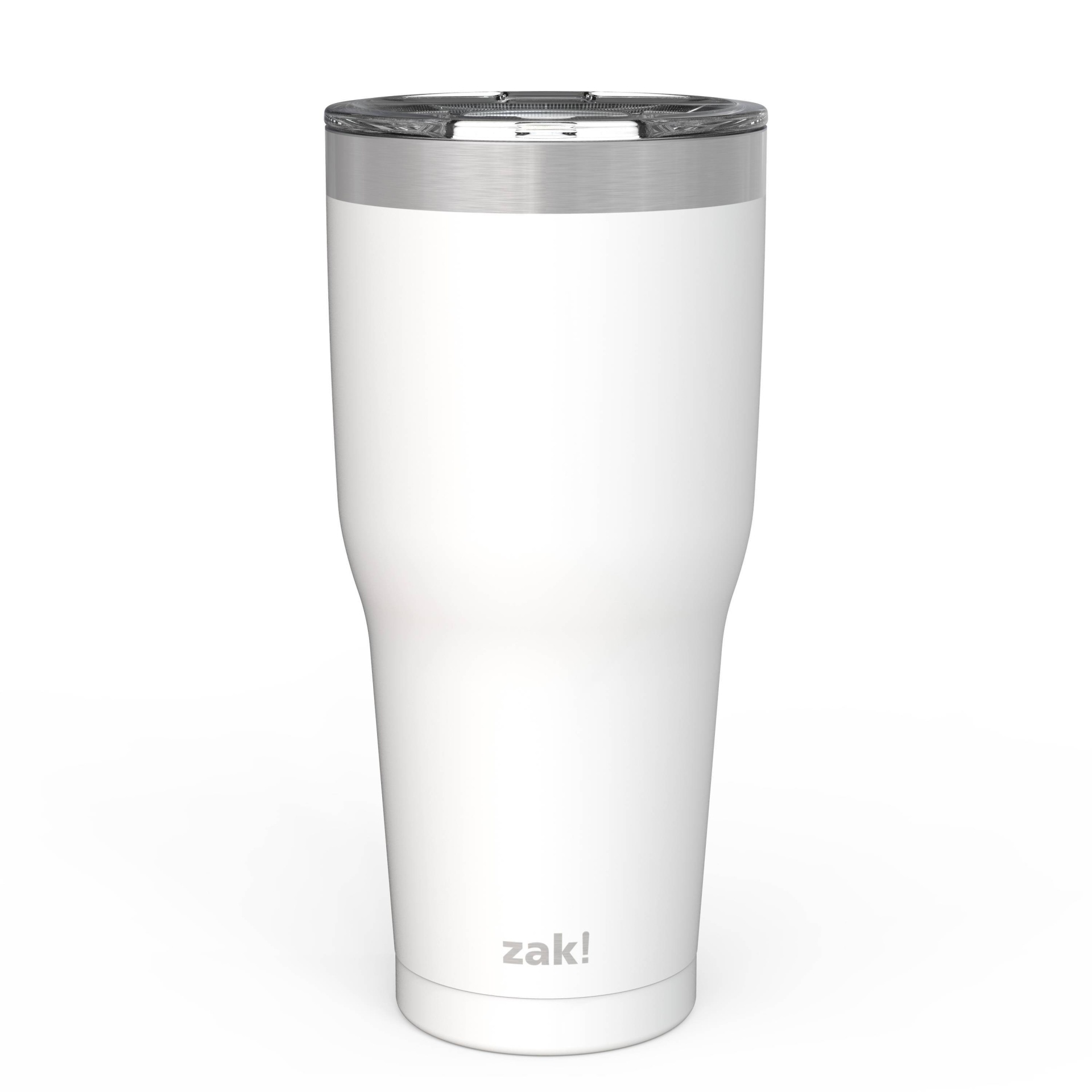 Zak Designs Zak! Designs 30oz Double Wall Stainless Steel Cascadia Tumbler  with Contour Lid - White 1 ct