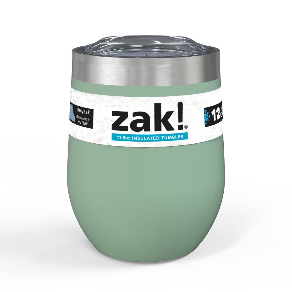 Zak Designs Zak! Designs 11.5oz Double Wall Stainless Steel Wine Tumbler -  Leaf 1 ct