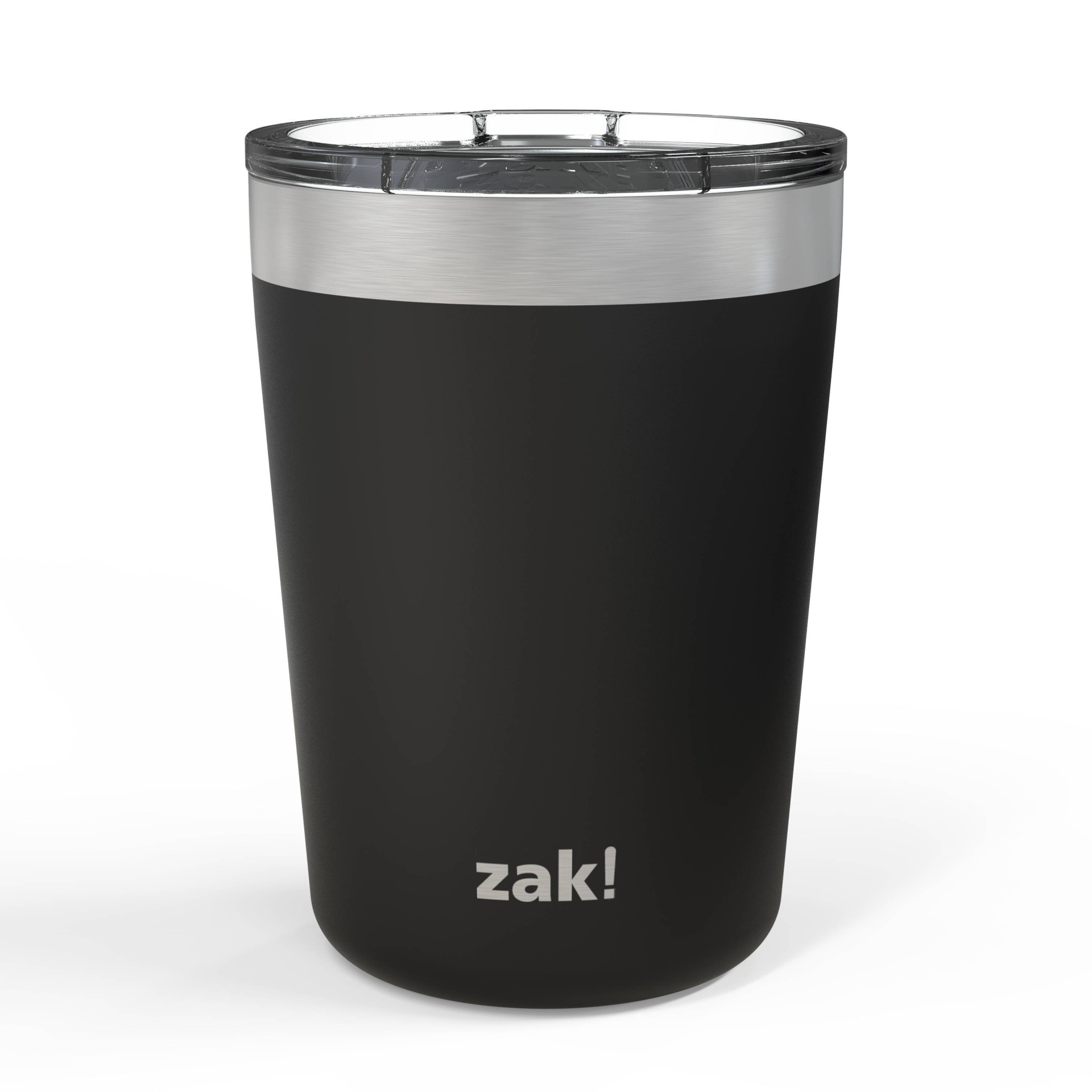  Zak! Designs 12oz Double Wall Stainless Steel Tumbler, Black