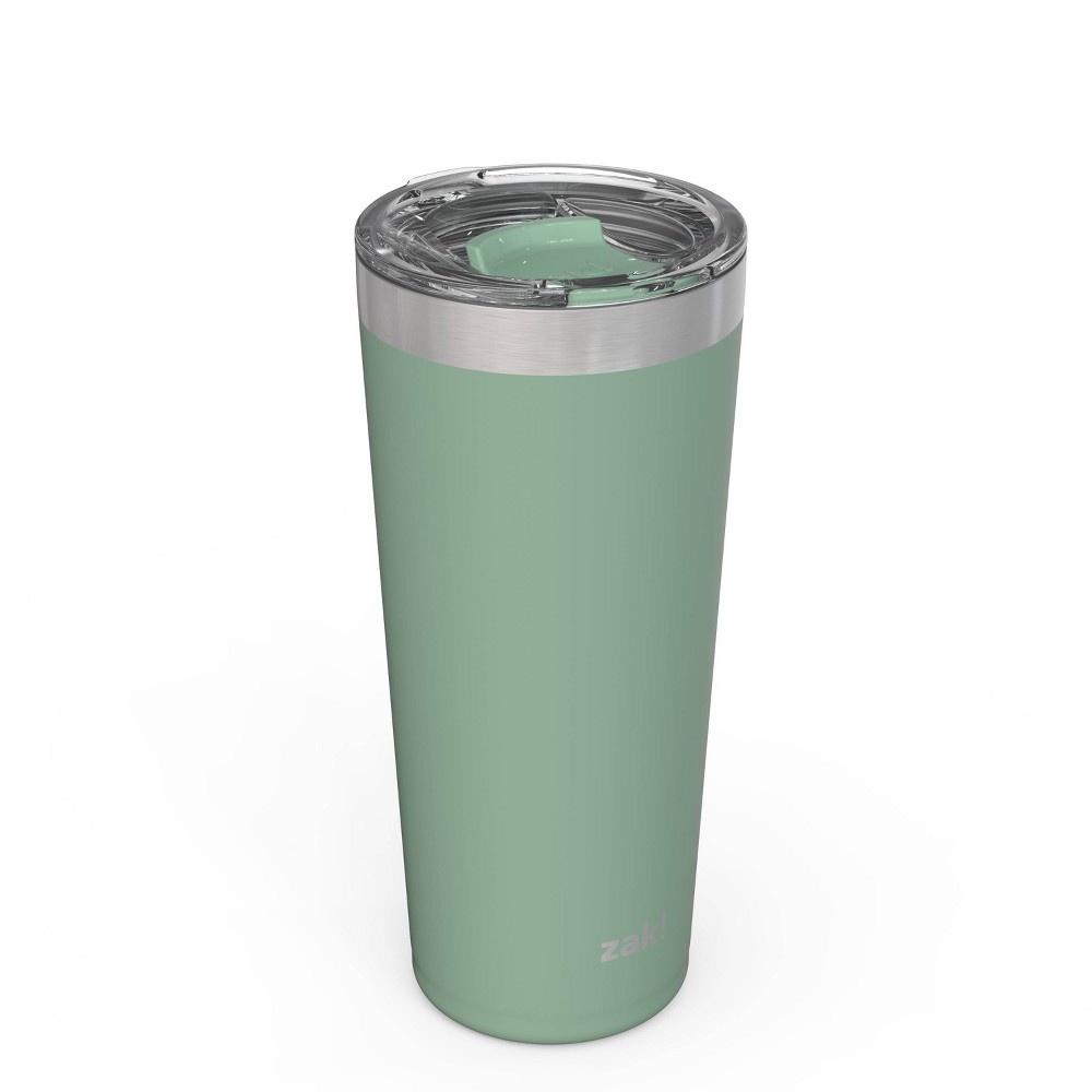 slide 2 of 6, Zak Designs Zak! Designs 20oz Double Wall Stainless Steel Latah Tumbler with Contour Lid - Green, 1 ct