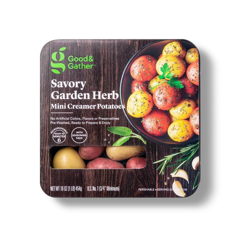 slide 1 of 5, Savory Garden Herb Mini Creamer Potatoes - 16oz - Good & Gather™, 16 oz