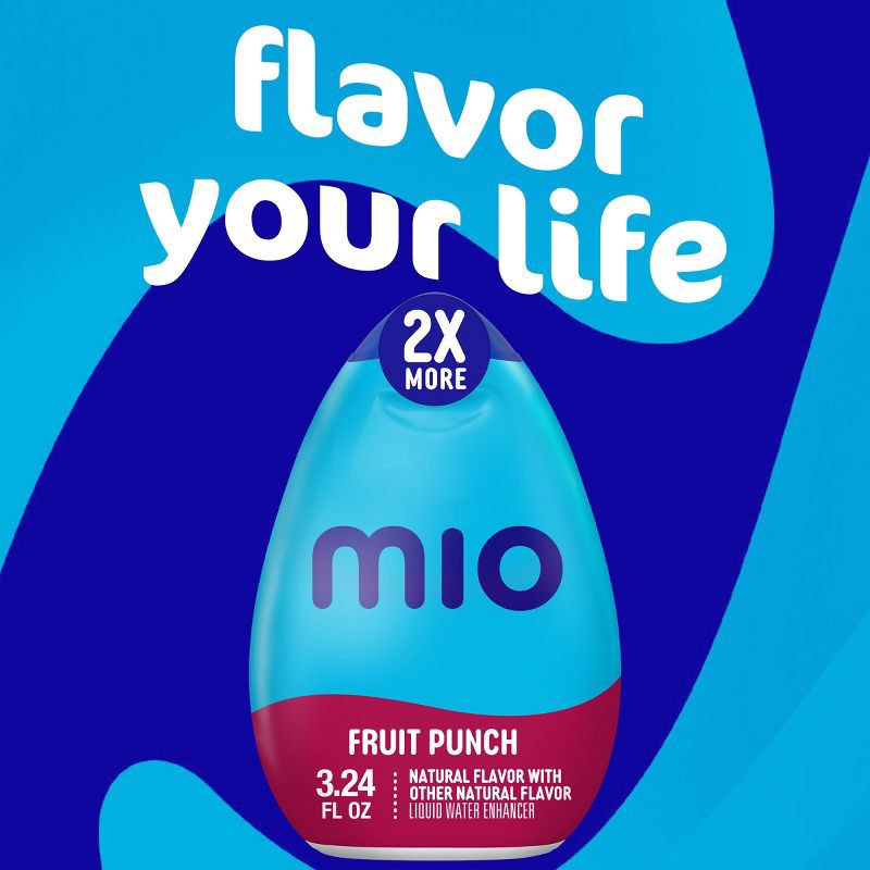 slide 5 of 10, MiO Fruit Punch Liquid Water Enhancer - 3.24 fl oz Bottle, 3.24 fl oz