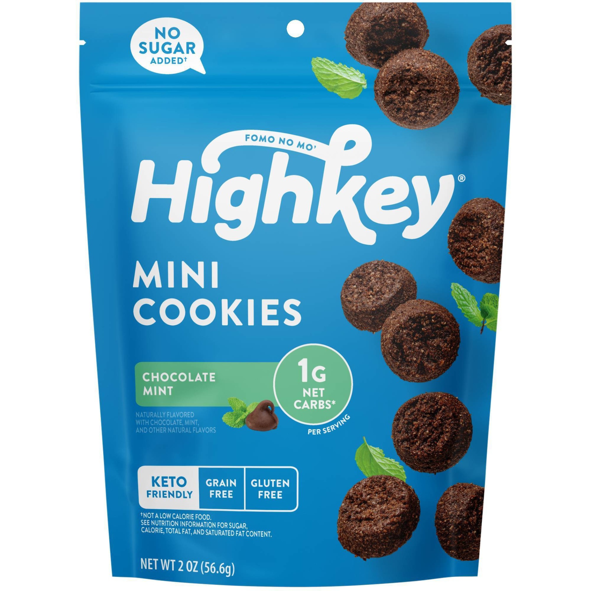 slide 1 of 6, HighKey Chocolate Mint Mini Cookies - 2oz, 2 oz