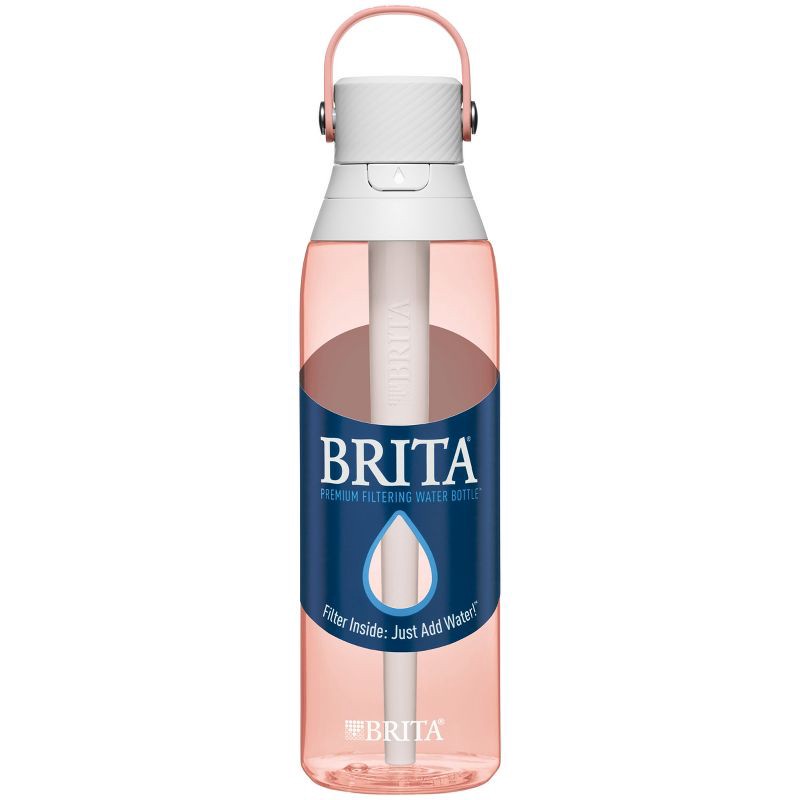 slide 2 of 5, Brita Premium 26oz Water Bottle with Filter - Blush Pink, 26 oz