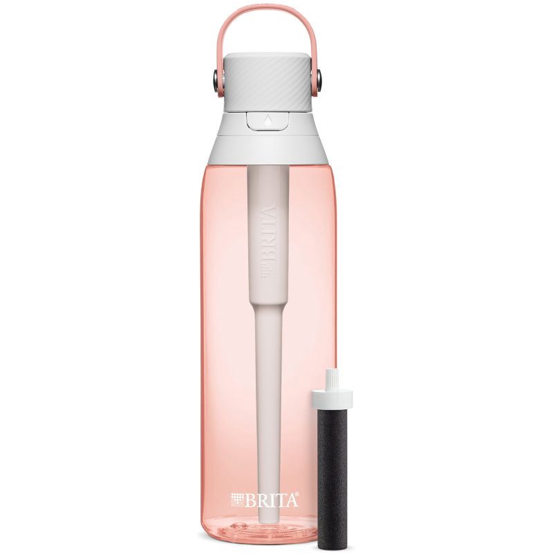 slide 5 of 5, Brita Premium 26oz Water Bottle with Filter - Blush Pink, 26 oz
