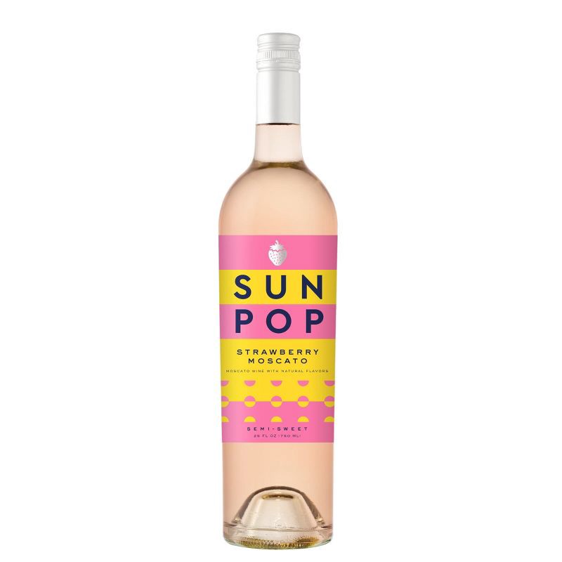 slide 1 of 6, SunPop Strawberry Moscato Wine - 750ml Bottle, 750 ml