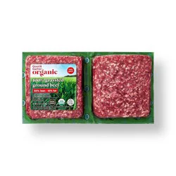Fresh Organic 100% Grassfed Ground Beef Twin Pack - 2lbs - Good & Gather™