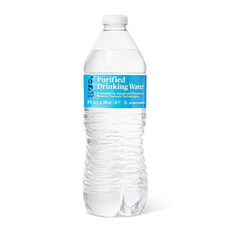 slide 2 of 3, Purified Water - 32pk/16.9 fl oz Bottles - Good & Gather™, 32 ct, 16.9 fl oz