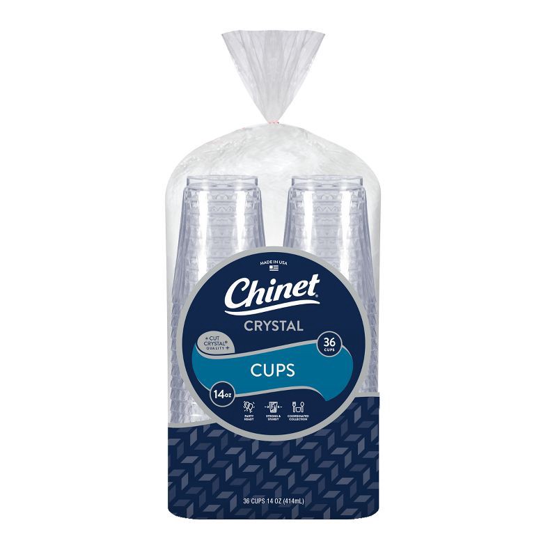 slide 1 of 5, Chinet Crystal Cup - 36ct/14oz, 36 ct, 14 oz